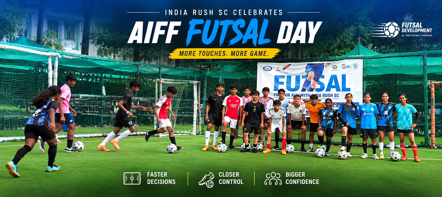 India Rush SC Celebrates AIFF Futsal Day 2026